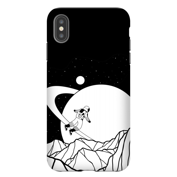 iPhone Xs Max StrongFit Space walk (black and white) by Steve Wade (Swade)