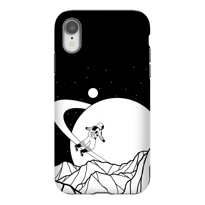 iPhone Xr StrongFit Space walk (black and white) by Steve Wade (Swade)