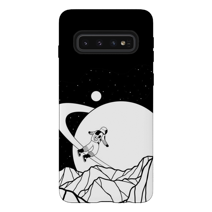 Galaxy S10 StrongFit Space walk (black and white) by Steve Wade (Swade)