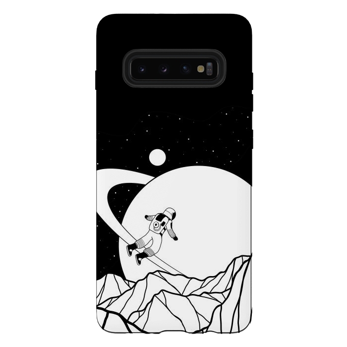 Galaxy S10 plus StrongFit Space walk (black and white) by Steve Wade (Swade)