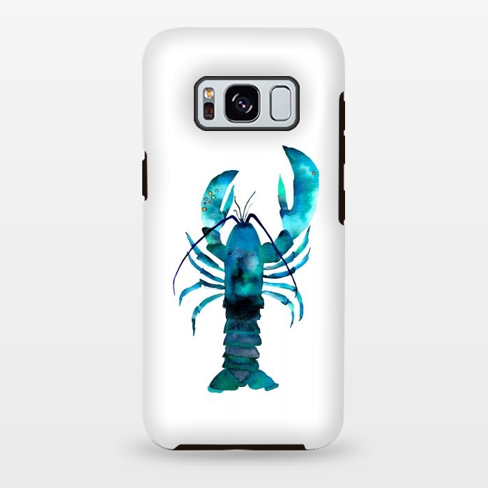 Galaxy S8 plus StrongFit Blue Lobster by Amaya Brydon