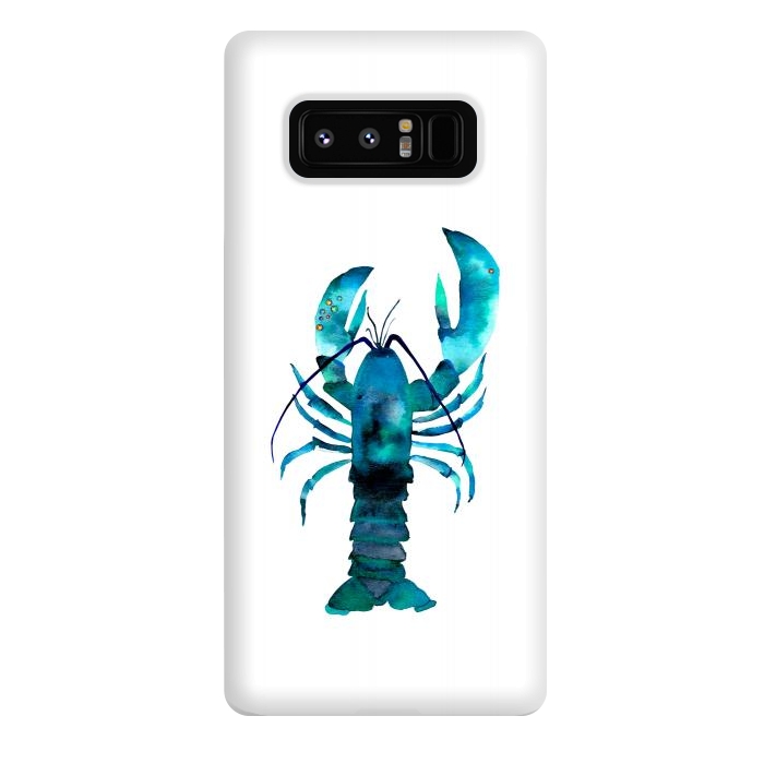 Galaxy Note 8 StrongFit Blue Lobster by Amaya Brydon