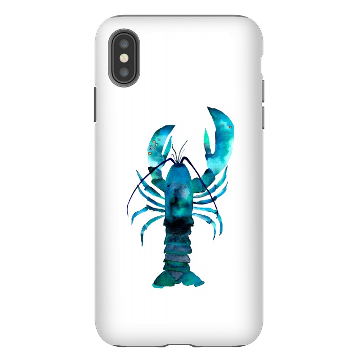iPhone Xs Max StrongFit Blue Lobster by Amaya Brydon