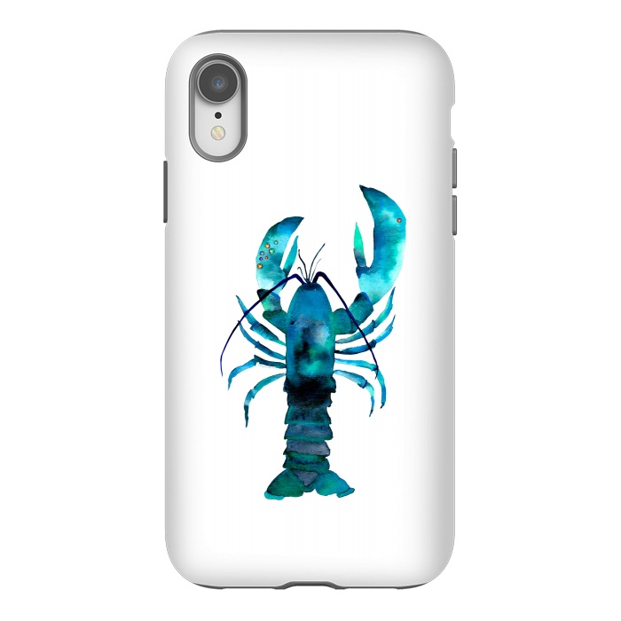 iPhone Xr StrongFit Blue Lobster by Amaya Brydon