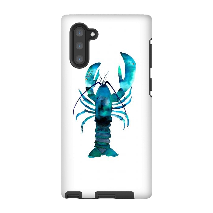 Galaxy Note 10 StrongFit Blue Lobster by Amaya Brydon