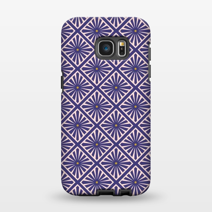 Galaxy S7 EDGE StrongFit Japanese Tiles by Tishya Oedit