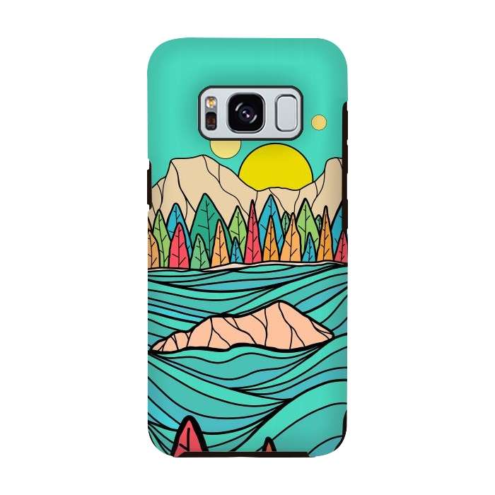 Galaxy S8 StrongFit The autumn lake by Steve Wade (Swade)