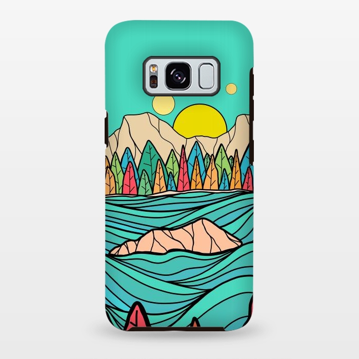 Galaxy S8 plus StrongFit The autumn lake by Steve Wade (Swade)