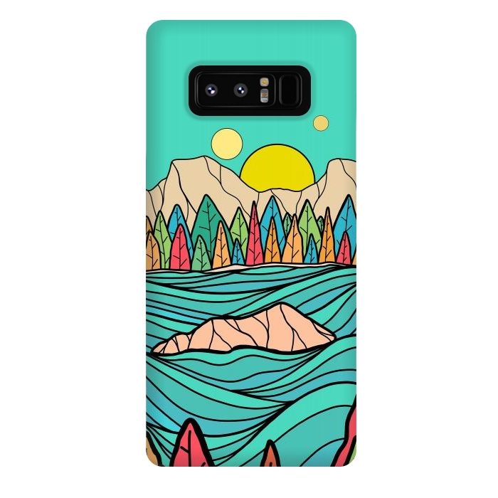 Galaxy Note 8 StrongFit The autumn lake by Steve Wade (Swade)