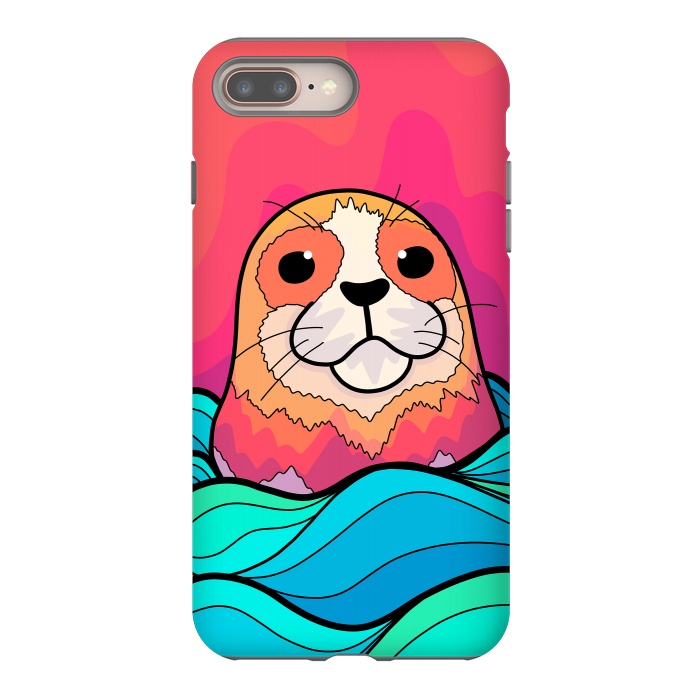 iPhone 7 plus StrongFit The happy seal by Steve Wade (Swade)