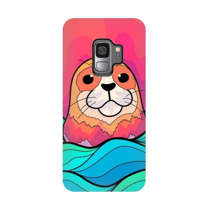 Galaxy S9 StrongFit The happy seal by Steve Wade (Swade)