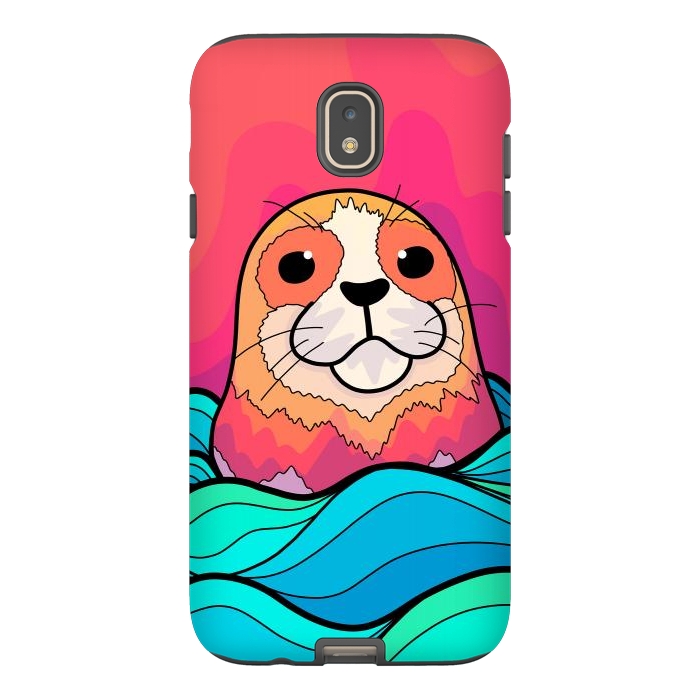Galaxy J7 StrongFit The happy seal by Steve Wade (Swade)
