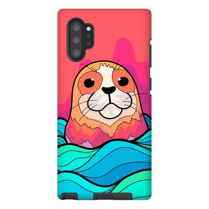 Galaxy Note 10 plus StrongFit The happy seal by Steve Wade (Swade)