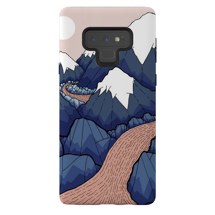Galaxy Note 9 StrongFit The twisting river in the mountains by Steve Wade (Swade)