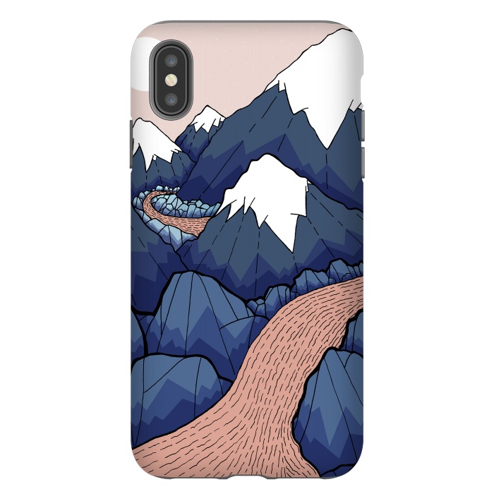 iPhone Xs Max StrongFit The twisting river in the mountains by Steve Wade (Swade)