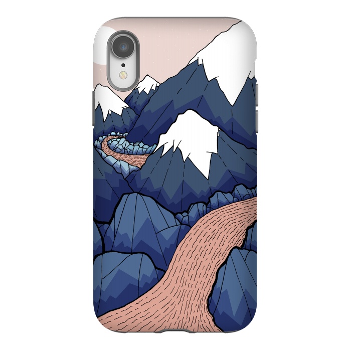 iPhone Xr StrongFit The twisting river in the mountains by Steve Wade (Swade)