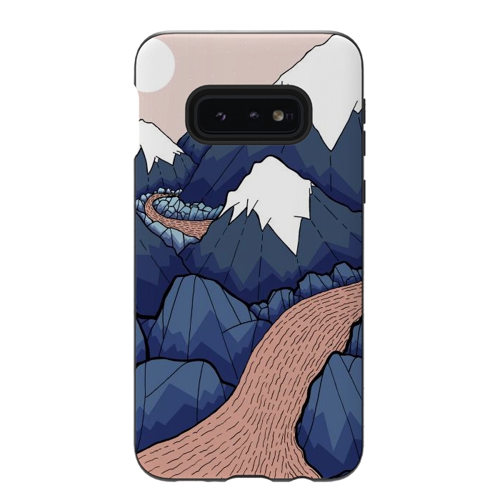 Galaxy S10e StrongFit The twisting river in the mountains by Steve Wade (Swade)