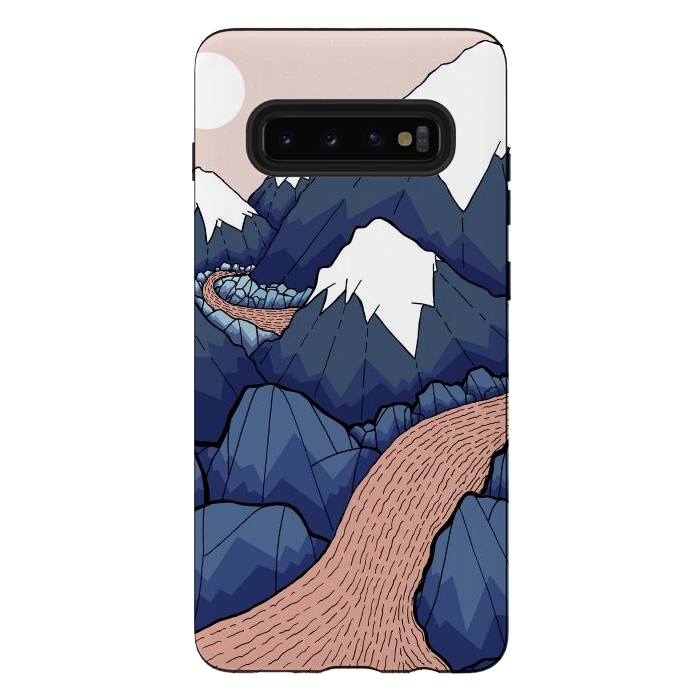 Galaxy S10 plus StrongFit The twisting river in the mountains by Steve Wade (Swade)