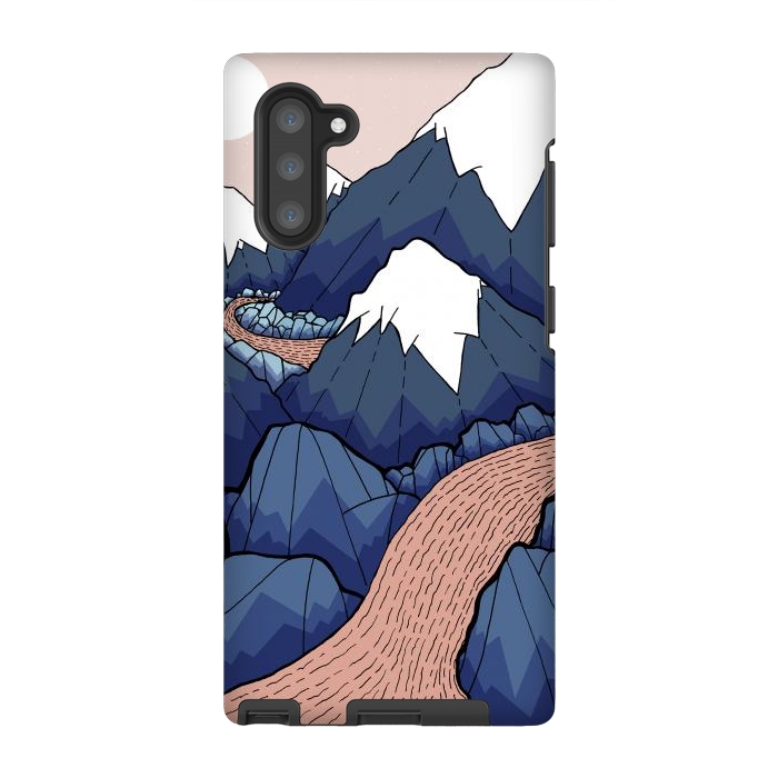 Galaxy Note 10 StrongFit The twisting river in the mountains by Steve Wade (Swade)