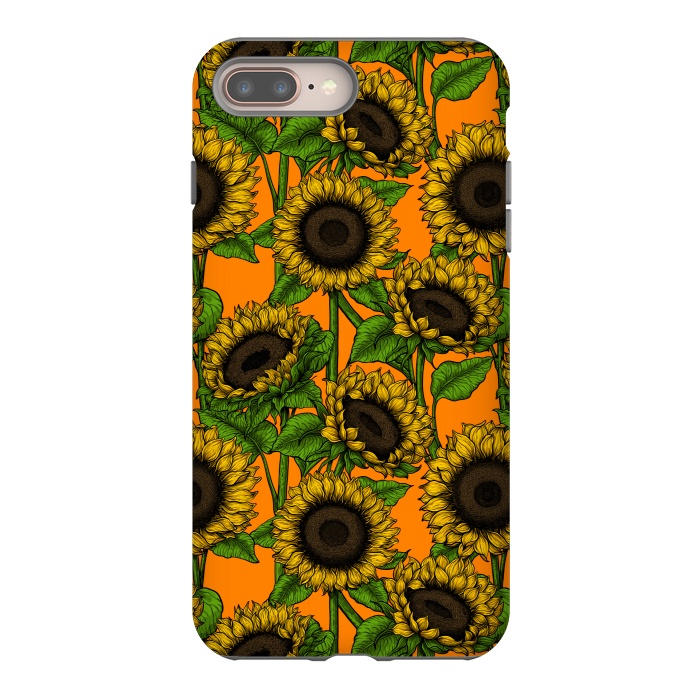 iPhone 7 plus StrongFit Sunflowers by Katerina Kirilova