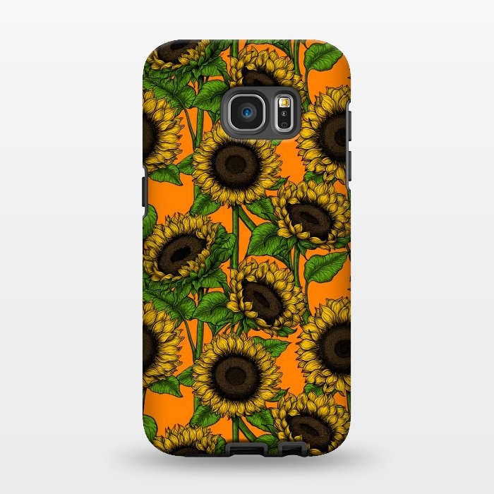Galaxy S7 EDGE StrongFit Sunflowers by Katerina Kirilova