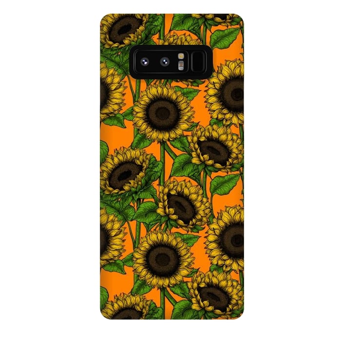 Galaxy Note 8 StrongFit Sunflowers by Katerina Kirilova