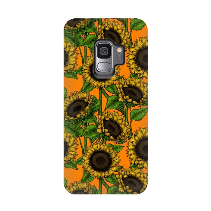 Galaxy S9 StrongFit Sunflowers by Katerina Kirilova