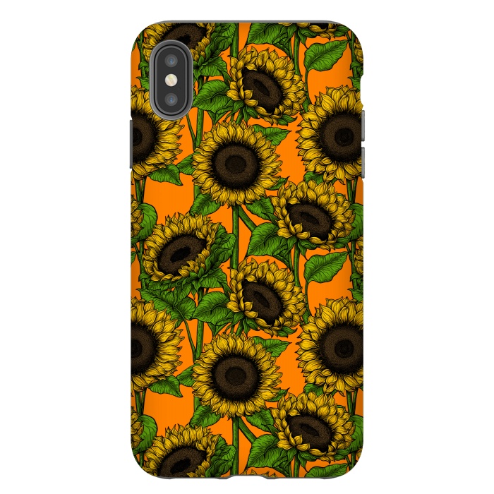 iPhone Xs Max StrongFit Sunflowers by Katerina Kirilova