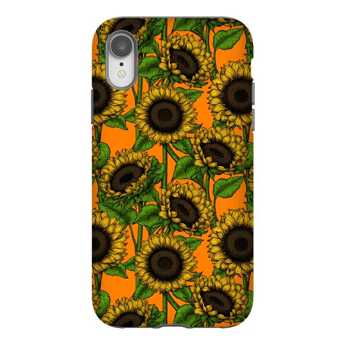 iPhone Xr StrongFit Sunflowers by Katerina Kirilova