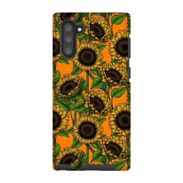 Galaxy Note 10 StrongFit Sunflowers by Katerina Kirilova