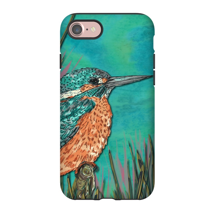 iPhone 7 StrongFit Kingfisher by Lotti Brown