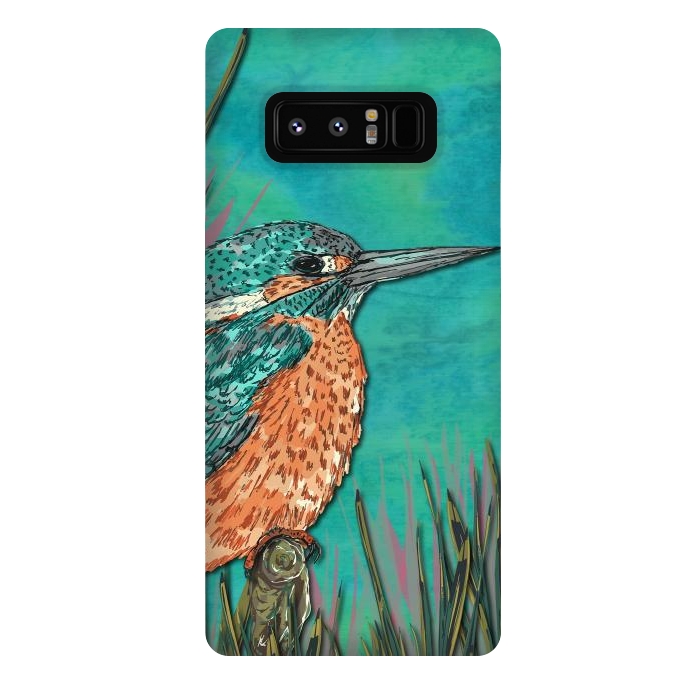 Galaxy Note 8 StrongFit Kingfisher by Lotti Brown