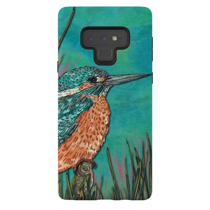 Galaxy Note 9 StrongFit Kingfisher by Lotti Brown