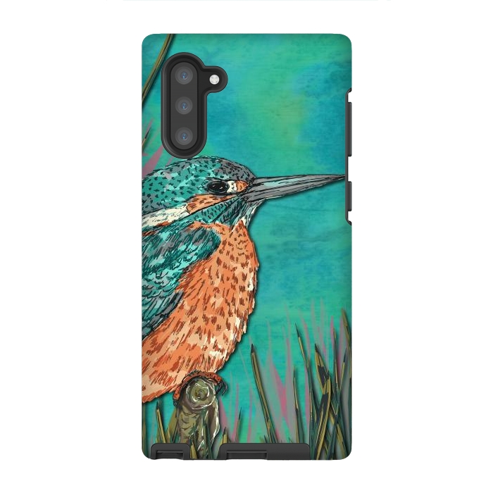 Galaxy Note 10 StrongFit Kingfisher by Lotti Brown