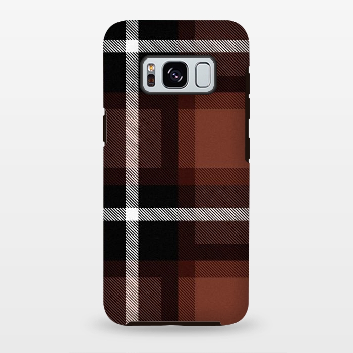 Galaxy S8 plus StrongFit Autumn Foliage Plaid by TMSarts