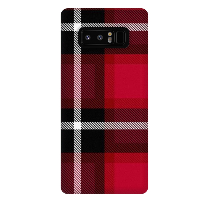 Galaxy Note 8 StrongFit Red Scottish Plaid by TMSarts