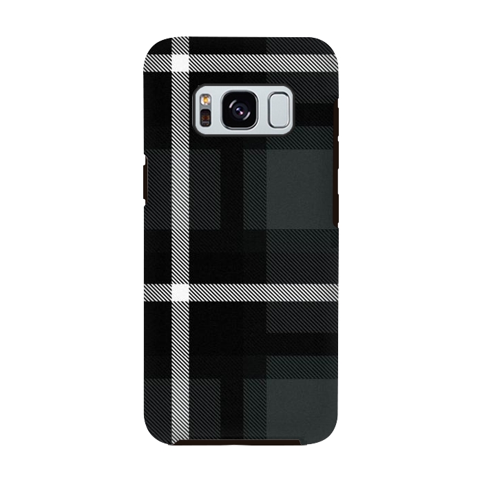 Galaxy S8 StrongFit Shadow Scottish Plaid by TMSarts