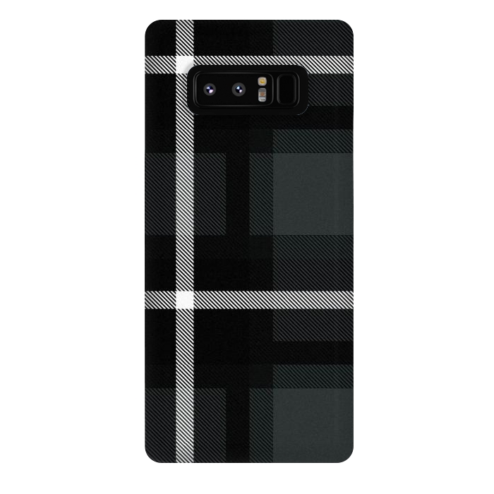 Galaxy Note 8 StrongFit Shadow Scottish Plaid by TMSarts