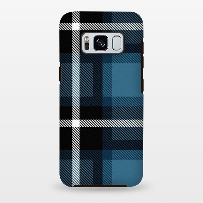 Galaxy S8 plus StrongFit Stone Scottish Plaid by TMSarts