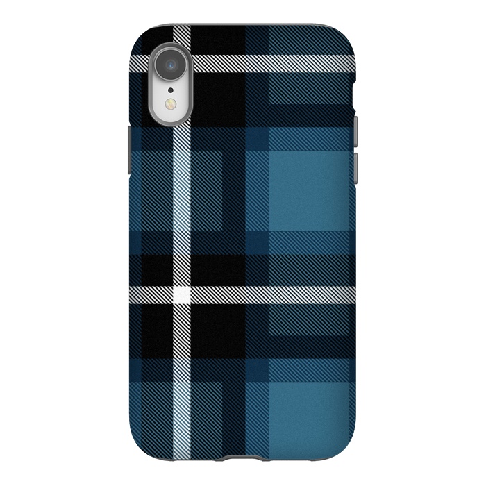 iPhone Xr StrongFit Stone Scottish Plaid by TMSarts