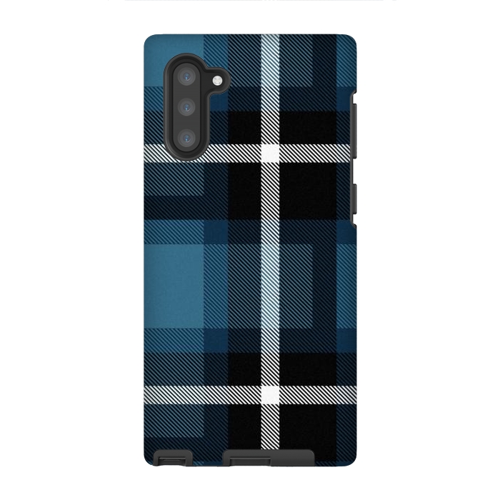 Galaxy Note 10 StrongFit Stone Scottish Plaid by TMSarts