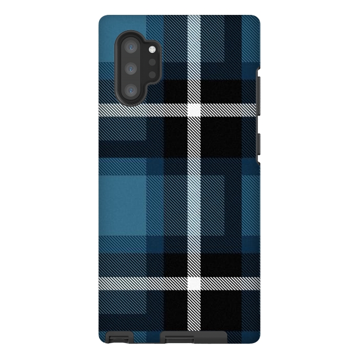 Galaxy Note 10 plus StrongFit Stone Scottish Plaid by TMSarts