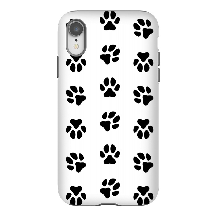iPhone Xr StrongFit Cat Footprint by Martina