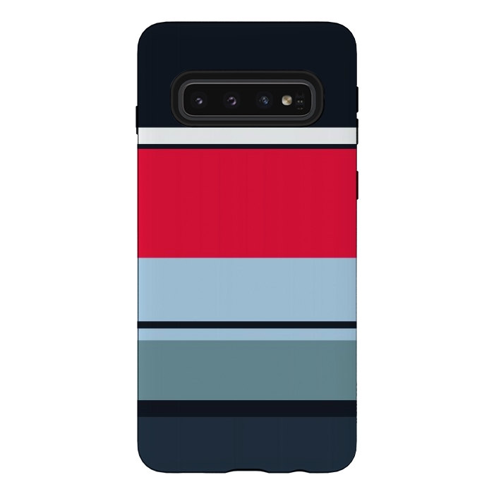 Galaxy S10 StrongFit Casual Reflective Striped by TMSarts