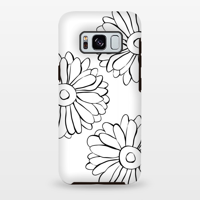 Galaxy S8 plus StrongFit Boho Flowers by Martina