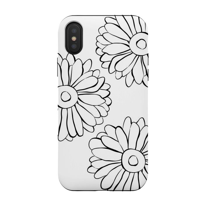 iPhone Xs / X StrongFit Boho Flowers by Martina