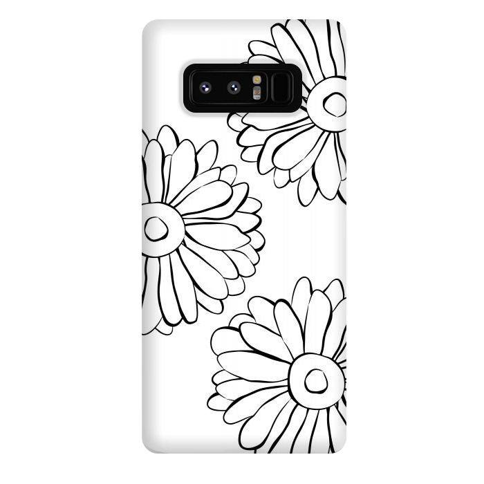 Galaxy Note 8 StrongFit Boho Flowers by Martina