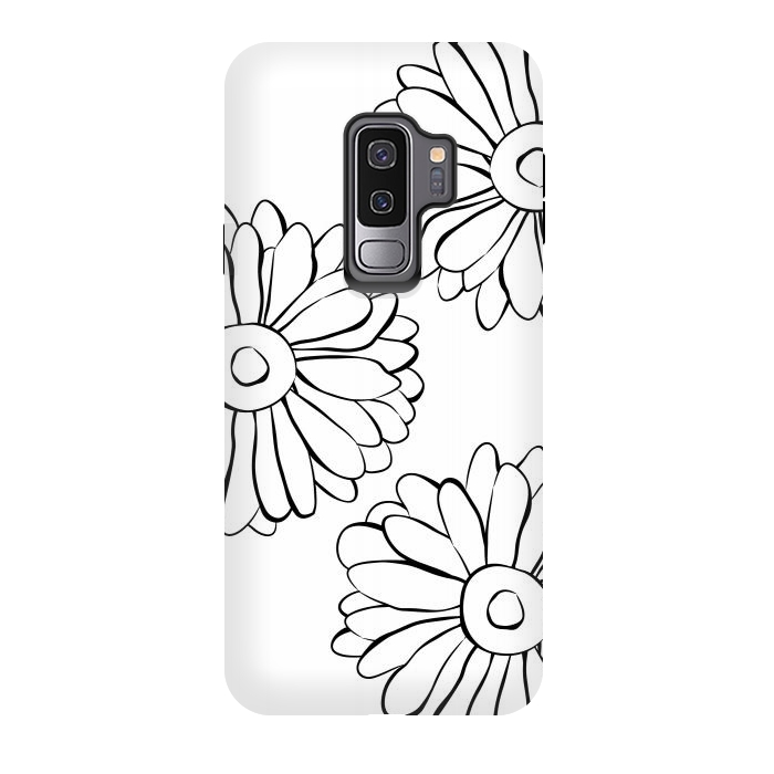 Galaxy S9 plus StrongFit Boho Flowers by Martina