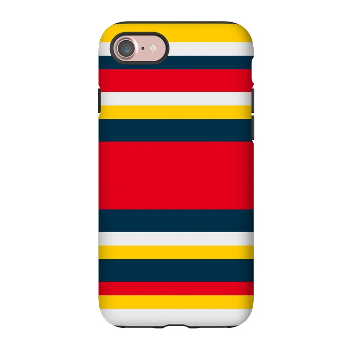 iPhone 7 StrongFit Colorful Casual Stripes by TMSarts