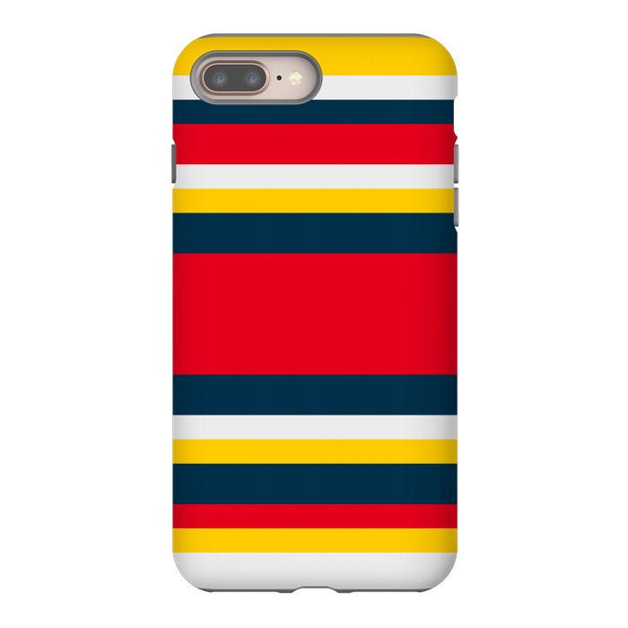 iPhone 7 plus StrongFit Colorful Casual Stripes by TMSarts
